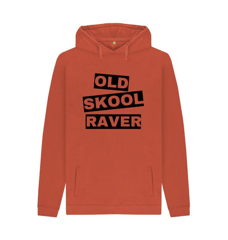 Rust Mens \"Old Skool Raver\" Hoodie