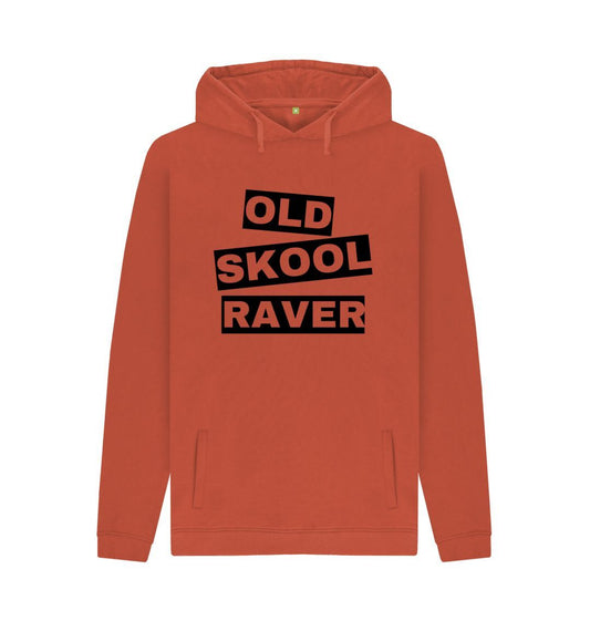 Rust Mens \"Old Skool Raver\" Hoodie