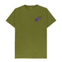 Moss Green Cartoon Character Flying V T-Shirt