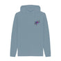 Stone Blue Mens Cartoon Character Flying V Hoodie