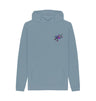 Stone Blue Mens Cartoon Character Flying V Hoodie
