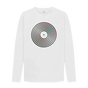 White Vinyl Outline Mens Long Sleeve T-Shirt