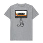 Athletic Grey Mens Unwound Cassette Graphic T-Shirt