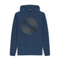 Navy Mens Vinyl Record Outline Hoodie
