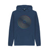 Navy Mens Vinyl Record Outline Hoodie