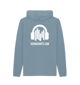 Stone Blue Printed Hoody Back
