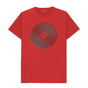 Red Vinyl Record Outline T-Shirt