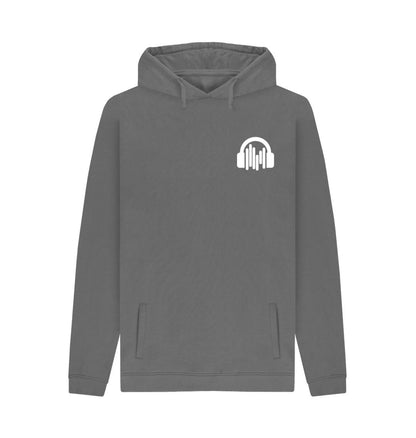 Slate Grey Mens Sound Shirts Hoodie w\/ pocket logo