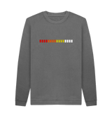 Slate Grey Printed Sweater Front