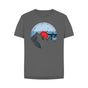 Slate Grey Womens Vinyl Record Mountain T-Shirt