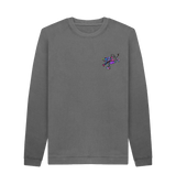 Slate Grey Printed Sweater Front