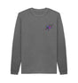 Slate Grey Mens Cartoon Character Flying V Sweater