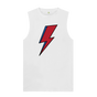 White David Bowie Lightning Bolt Mens Vest