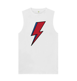 White David Bowie Lightning Bolt Mens Vest