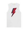 White David Bowie Lightning Bolt Mens Vest