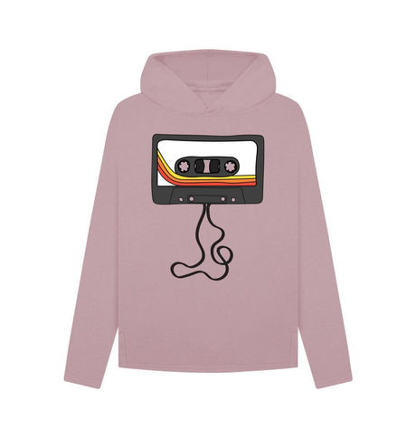 Mauve Womens Unwound Cassette Graphic Hoodie