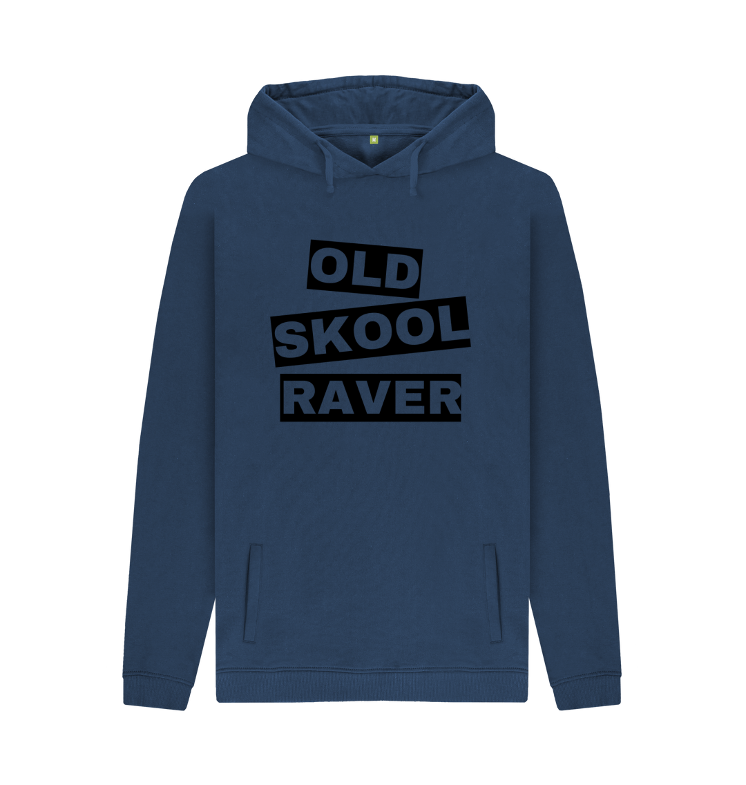Navy Printed Hoody Front