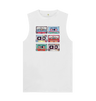 White Cassette Mix Tape Mens Vest