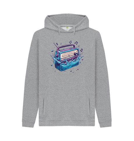 Light Heather Printed Hoody Front