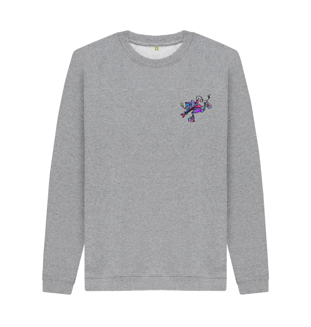 Light Heather Printed Sweater Front