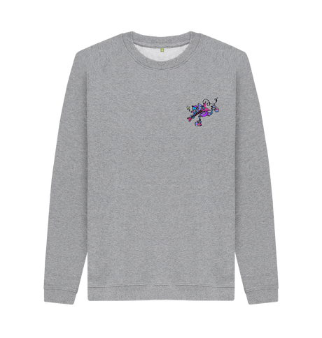 Light Heather Printed Sweater Front