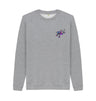 Light Heather Mens Cartoon Character Flying V Sweater