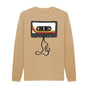 Sand Mens Unwound Cassette Graphic Sweatshirt