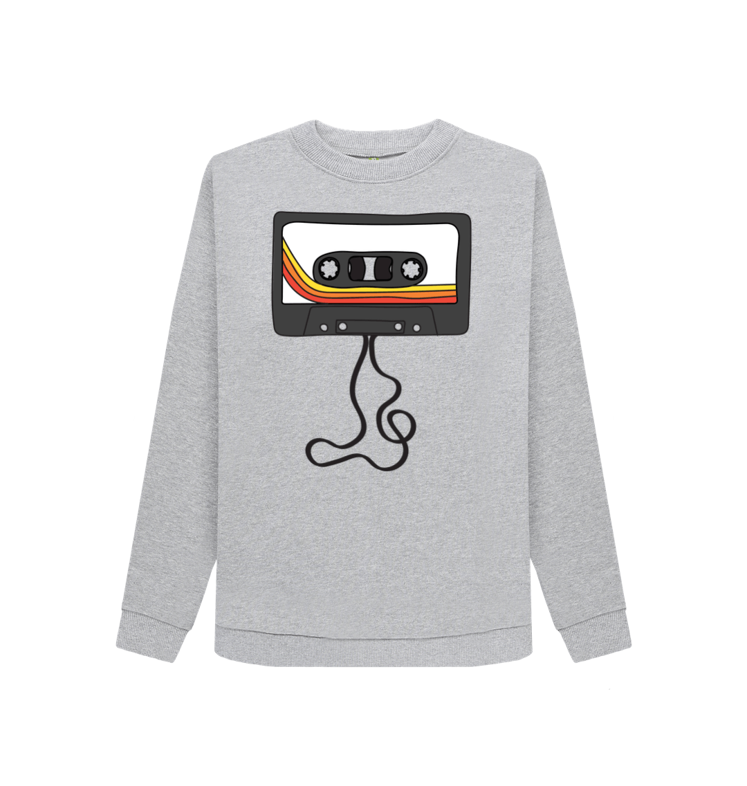 Light Heather Printed Sweater Front