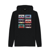 Black Printed Hoody Front