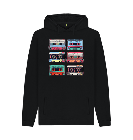 Black Printed Hoody Front