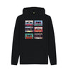 Black Mens Cassette Mix Tape Hoodie
