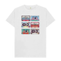 White Cassette Mix Tapes T-Shirt