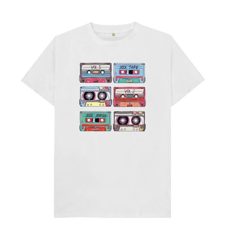 White Cassette Mix Tapes T-Shirt