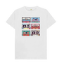 White Cassette Mix Tapes T-Shirt