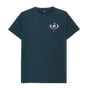 Denim Blue Combined Clef Heart Symbol Graphic Mens T-Shirt