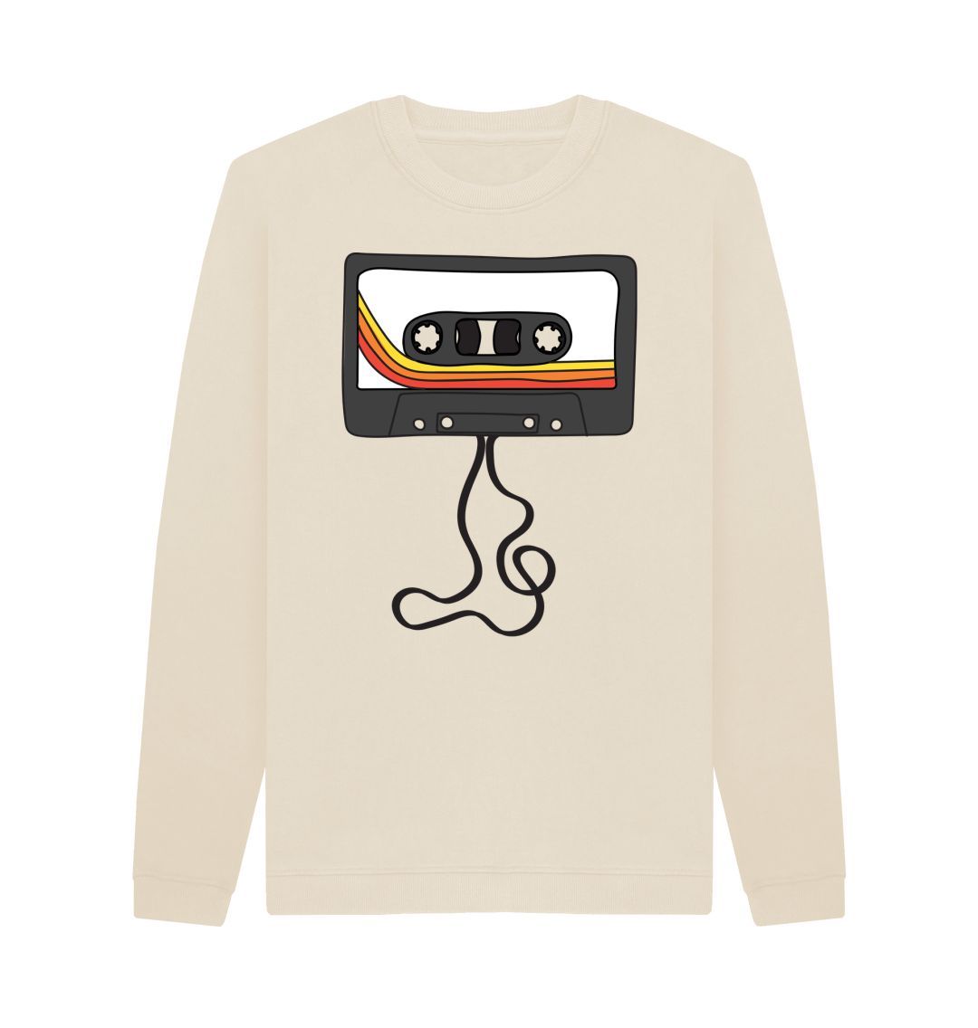 Oat Mens Unwound Cassette Graphic Sweatshirt