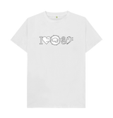 White I Love Drum & Bass Graphic T-Shirt