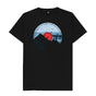 Black Mens Vinyl Record Mountain T-Shirt