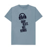 Stone Blue Drop Beats Not Bombs Sound Shirts Navy Logo T-Shirt