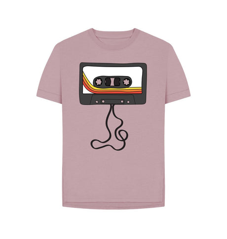 Mauve Womens Unwound Cassette Graphic T-Shirt