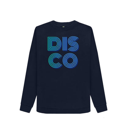 Navy Blue Women's 3D \"Disco\" Sweatshirt