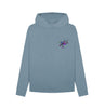 Stone Blue Womens Cartoon Character Flying V hoodie