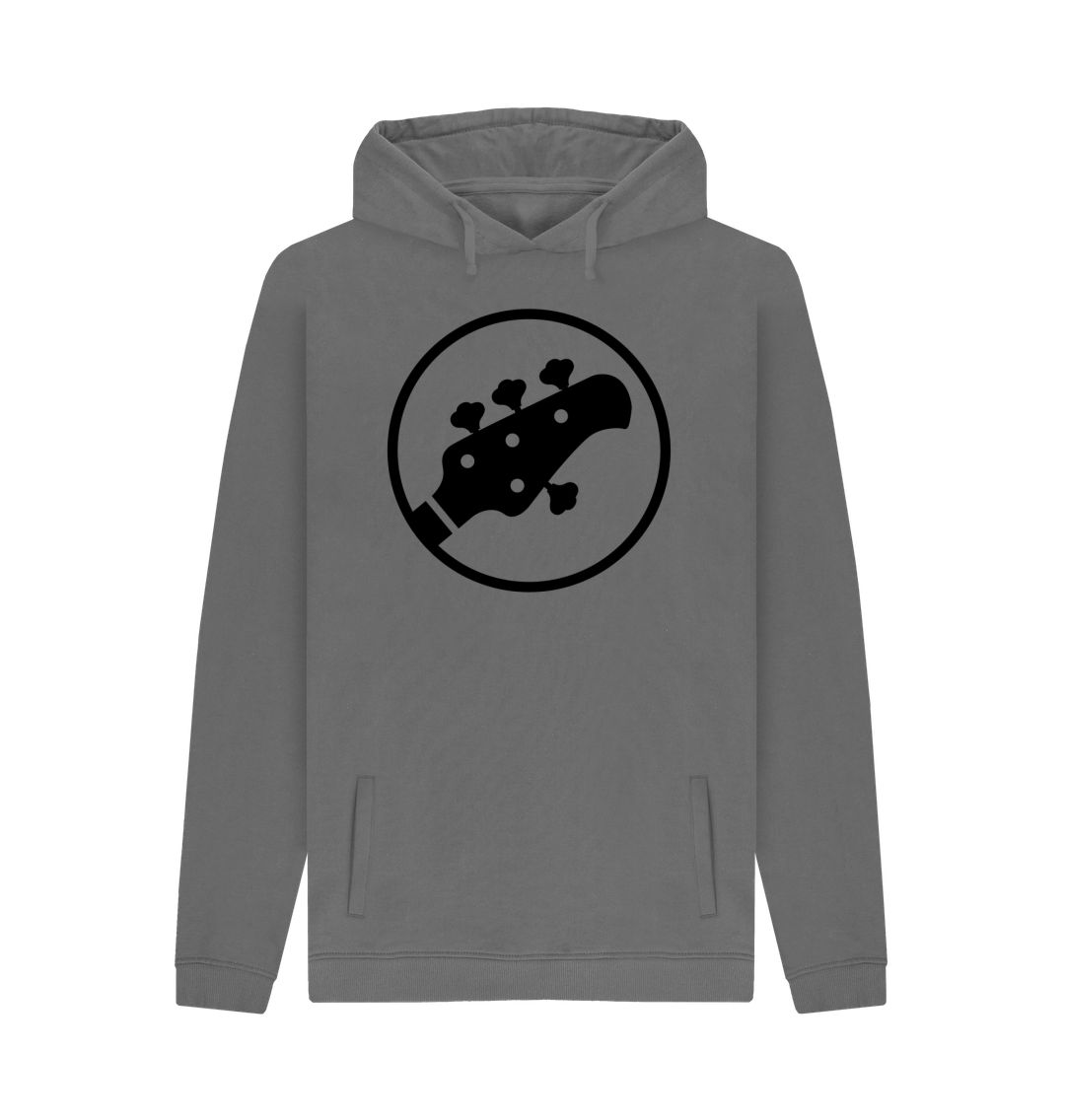 Slate Grey Mens Stingray Guitar Head Hoodie