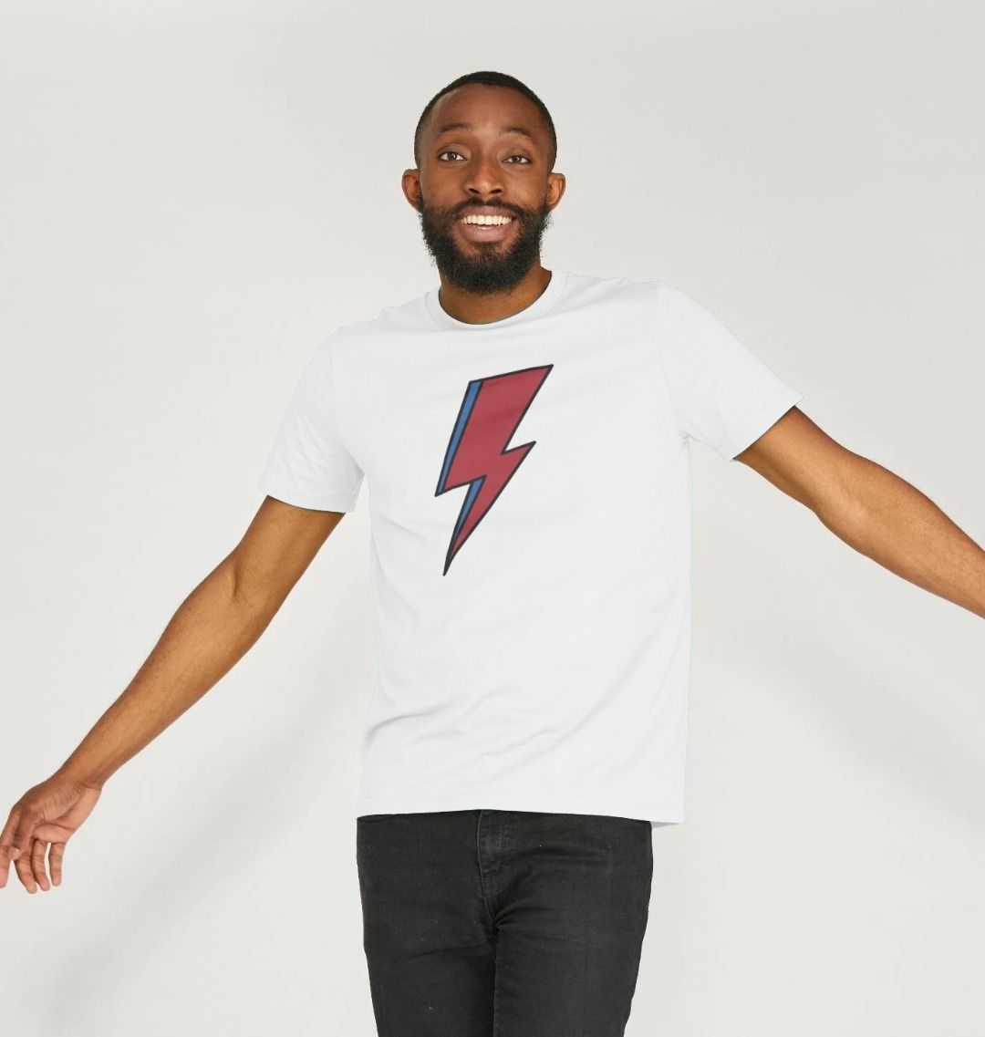 David Bowie Lightning Bolt Mens T-Shirt