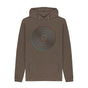 Chocolate Mens Vinyl Record Outline Hoodie