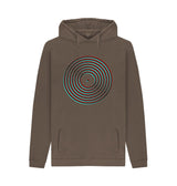 Chocolate Mens Vinyl Record Outline Hoodie