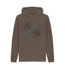 Chocolate Mens Vinyl Record Outline Hoodie