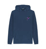 Navy Mens Cartoon Character Flying V Hoodie