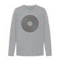 Athletic Grey Vinyl Outline Mens Long Sleeve T-Shirt