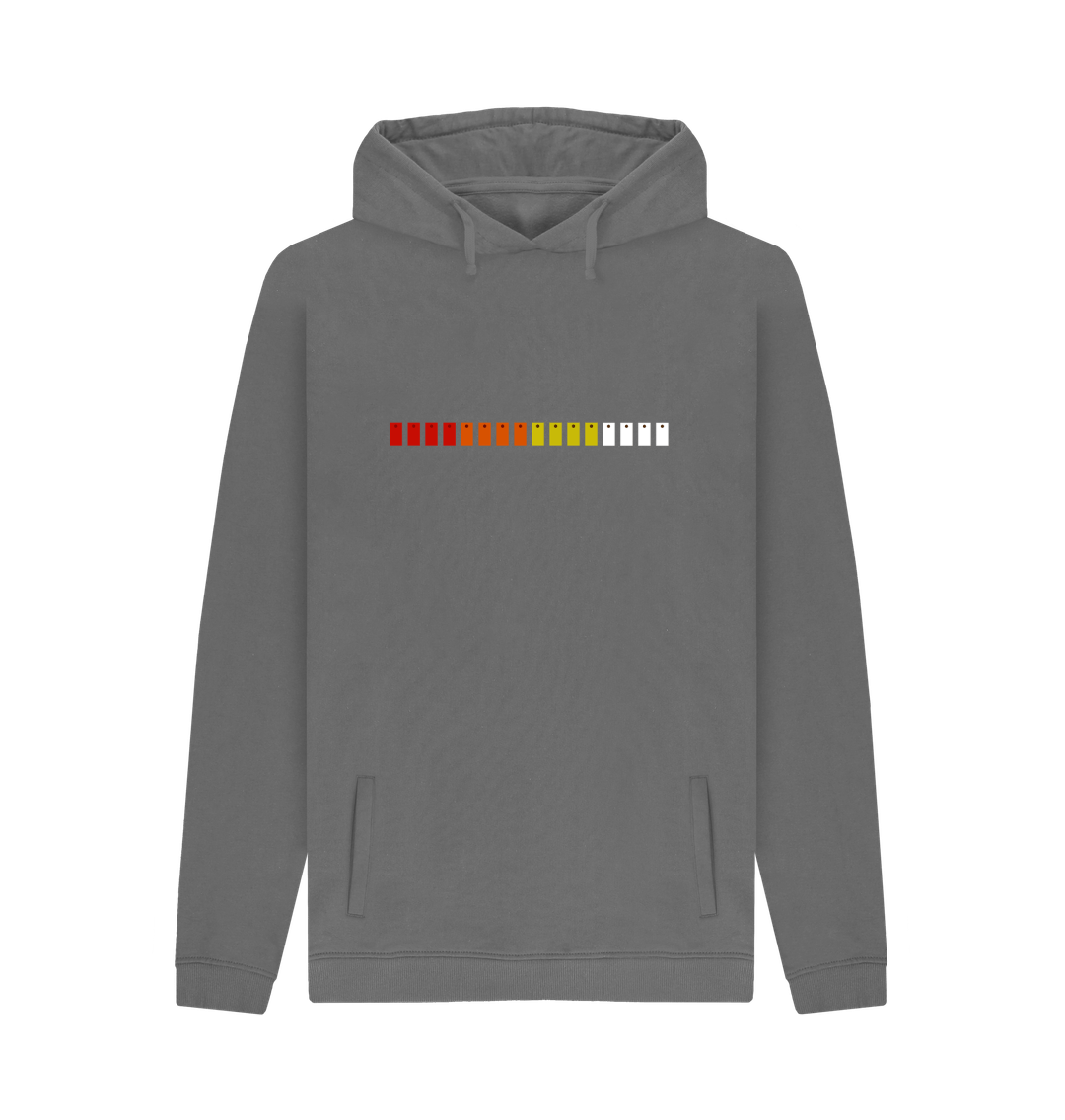 Slate Grey Printed Hoody Front